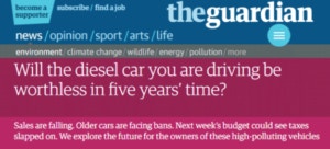 Diesel car value in 5 years time article by The Guardian