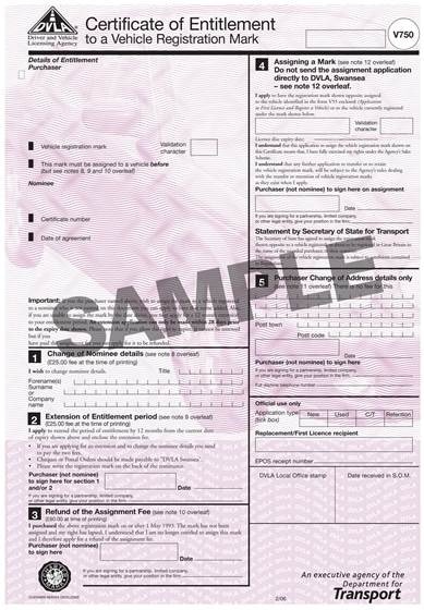 Dvla assigning deals a number plate