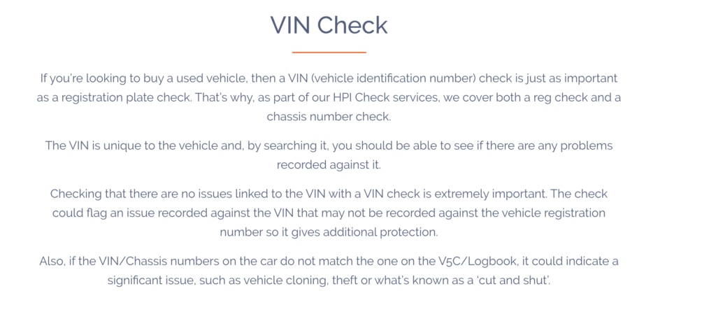 VIN Check