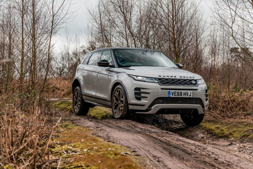 Range Rover Evoque is a capable off-road machine.