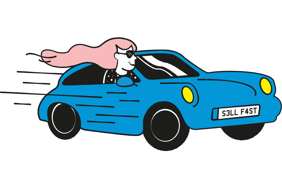 fast car being driven
