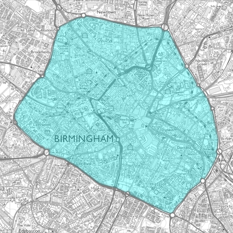 About The Birmingham Clean Air Zone CAZ (2024) | Motorway