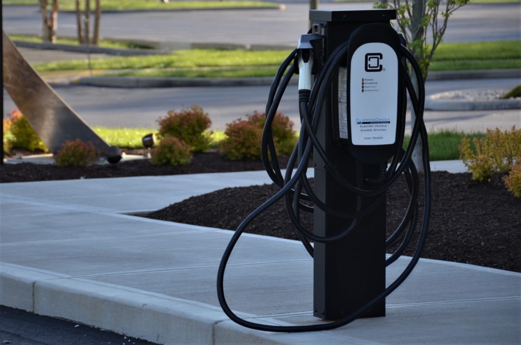 Can businesses get a grant for an electric car charger?