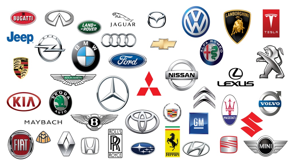 a selection of car manufactures 