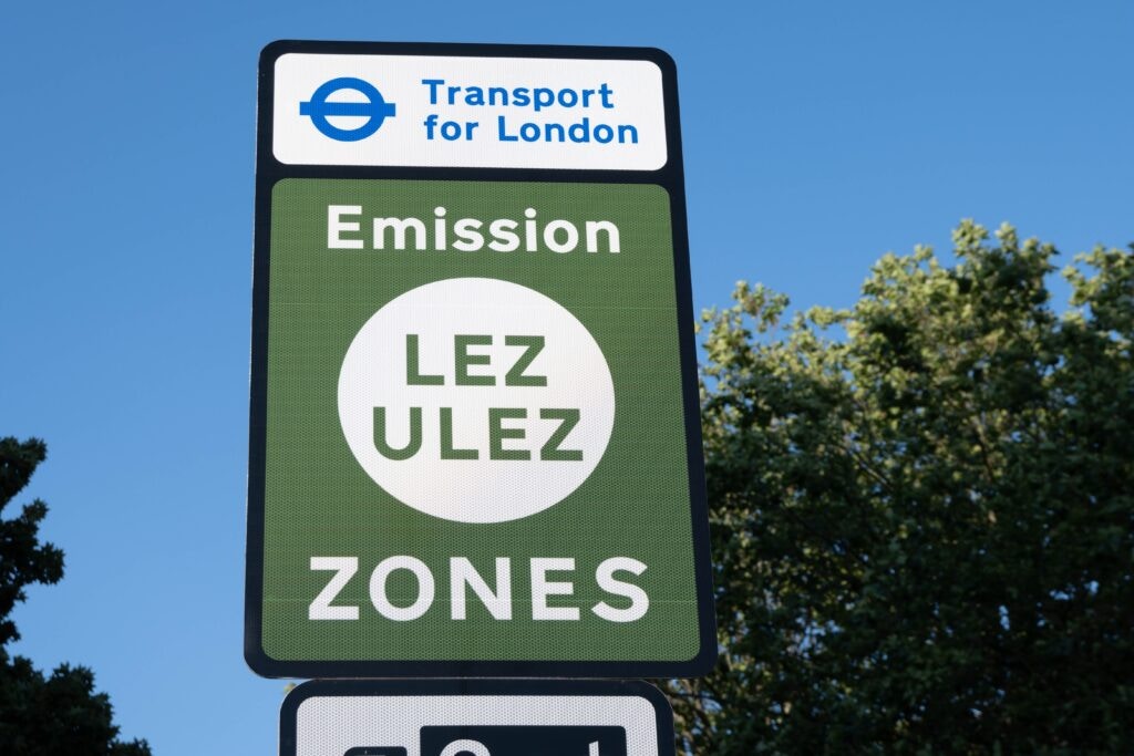 ULEZ sign in London