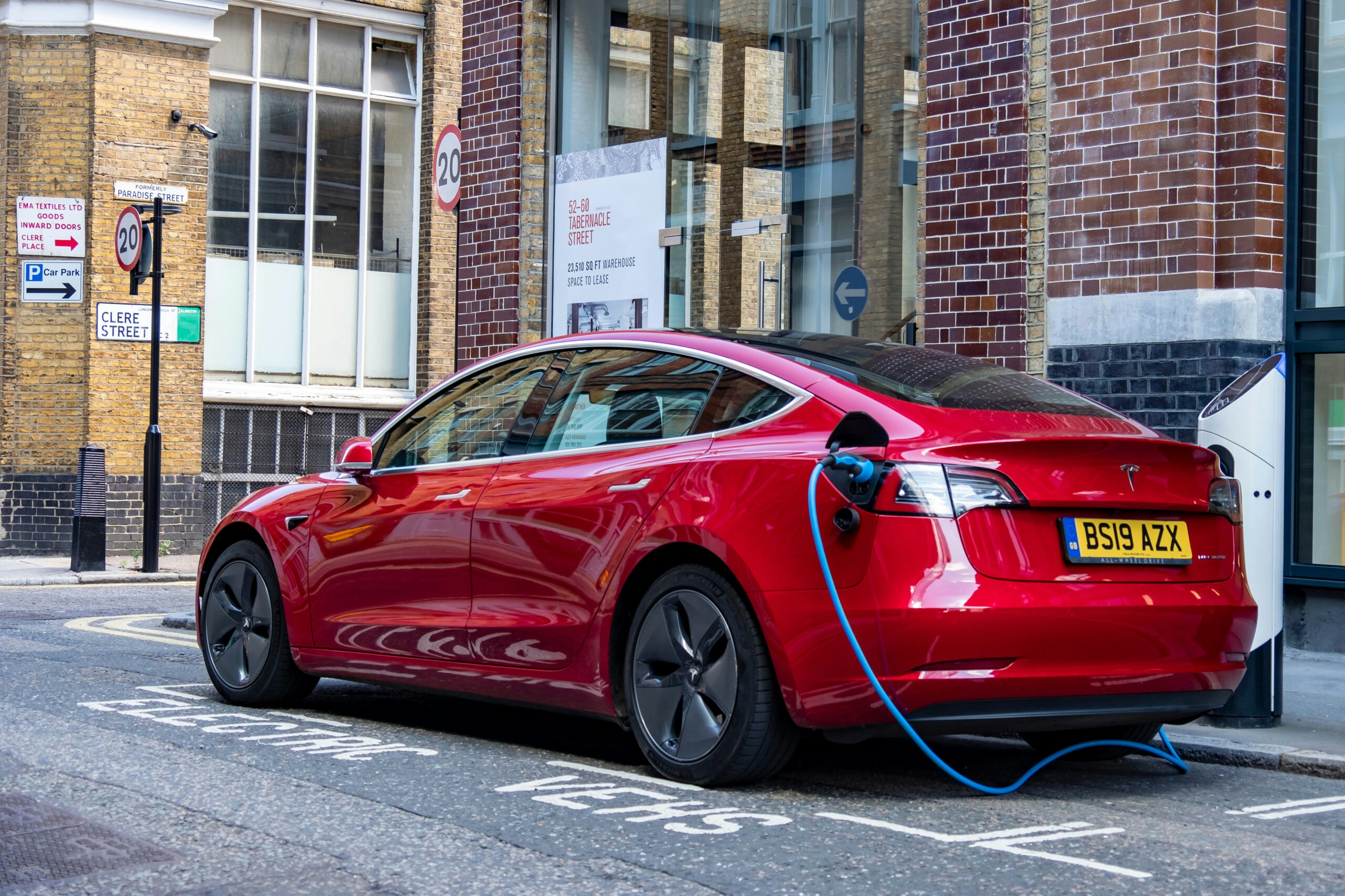 tesla charging