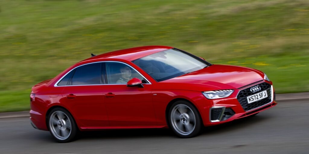 red audi A4