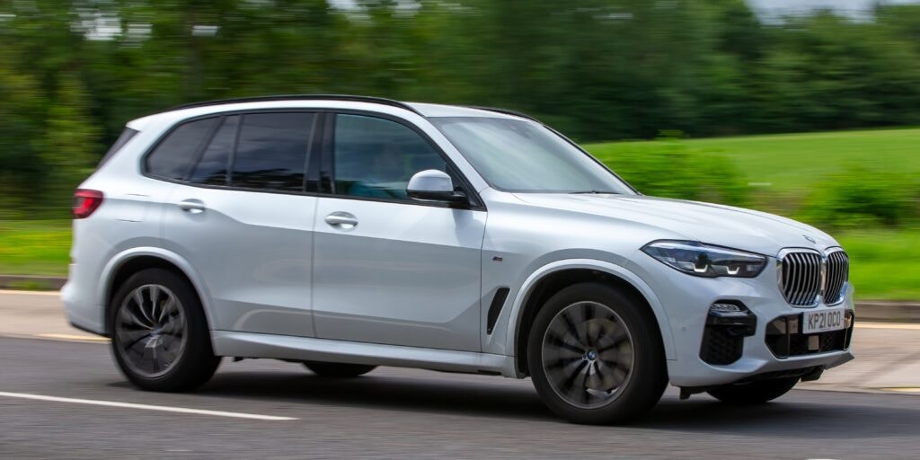 silver BMW X5