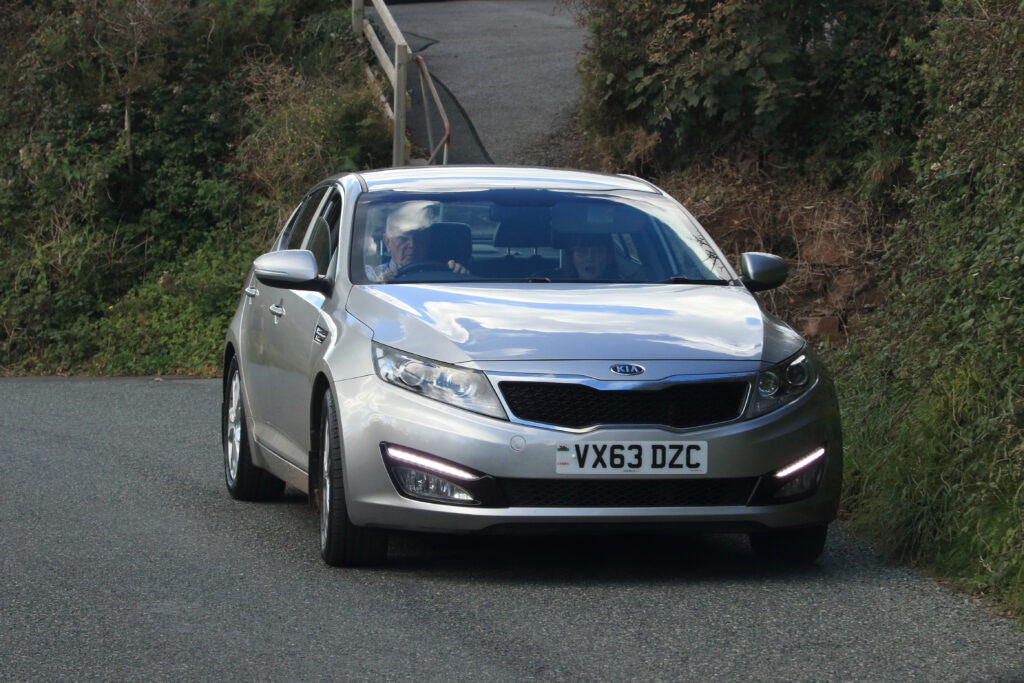 silver KIA optima