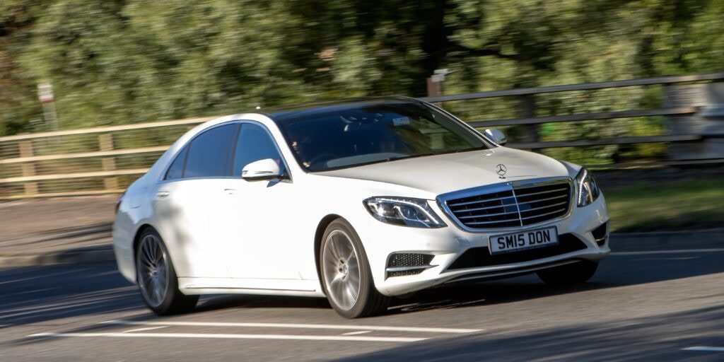 white mercedes benz c class