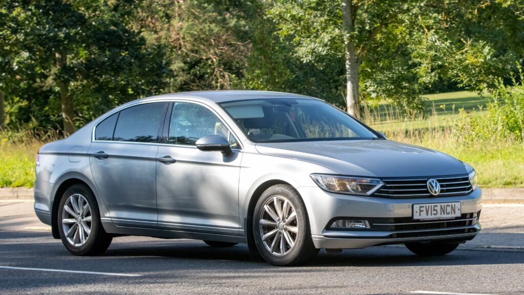 grey VW passat