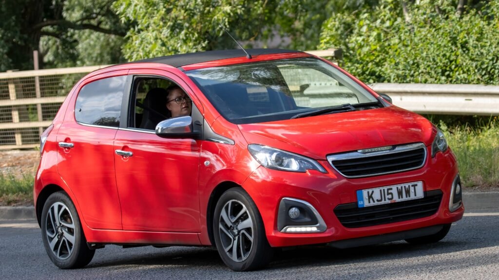 red peugeot 108